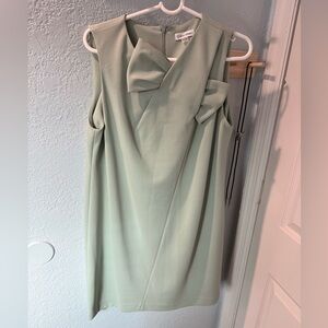 Calvin Klein Women's Bow-Neck Scuba Crepe Swing Dress